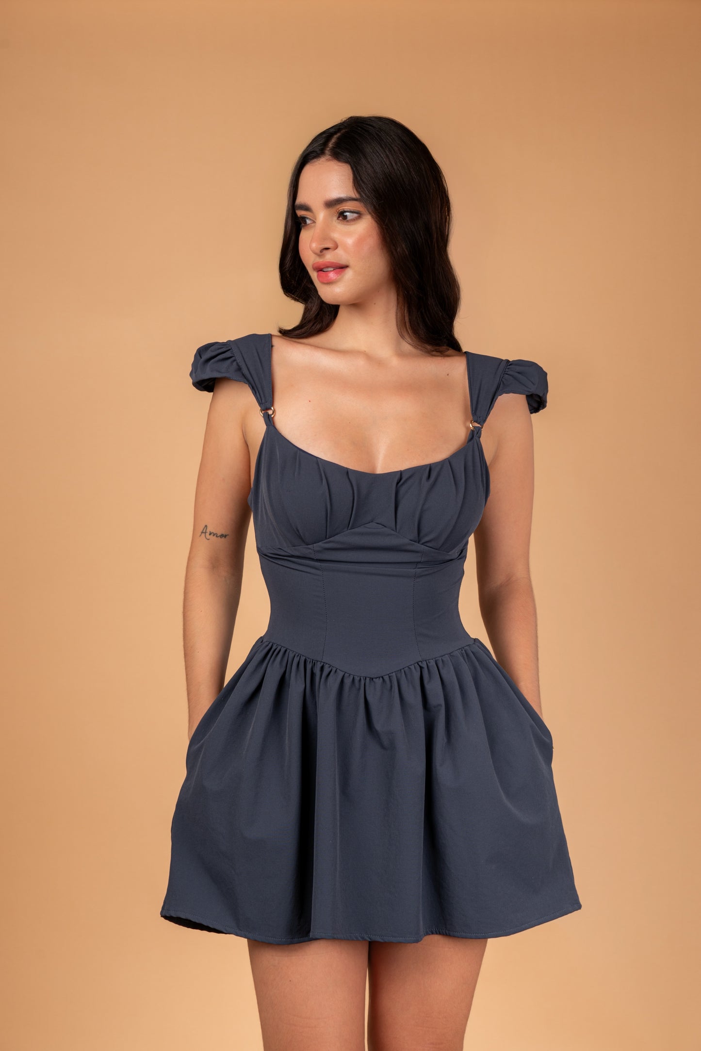 Marseille Convertible Strap Mini Dress