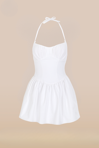 Marseille Convertible Strap Dress White