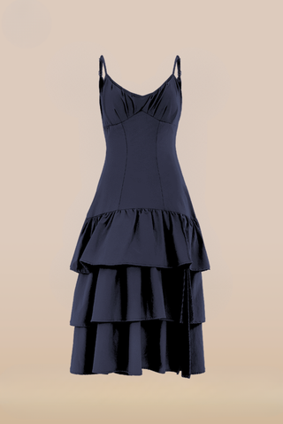 Viajera Convertible Dress Charcoal