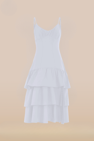 Viajera Convertible Dress White