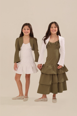 Bolerito Girls' Jacket White