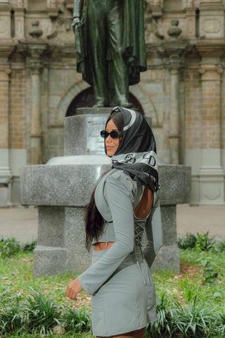 Milan Mini Skirt Steel