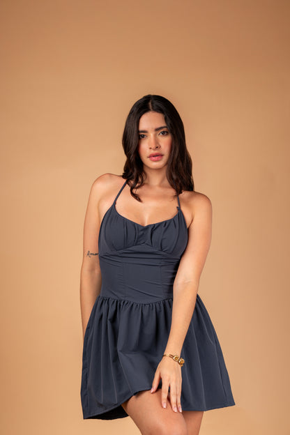 Marseille Convertible Strap Mini Dress