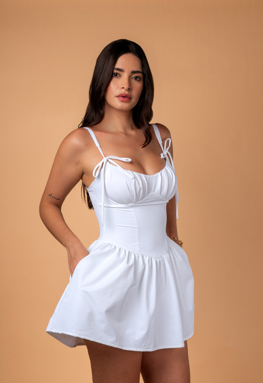 Marseille Convertible Strap Mini Dress